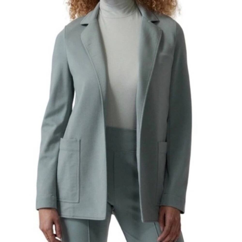 Athleta Eastbound Stretch‎ Travel Blazer Sage Green Size 12